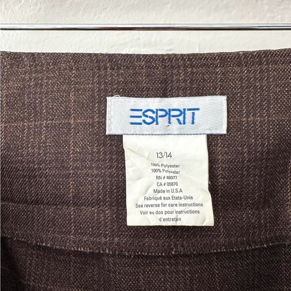 Esprit Vintage‎ Brown Plaid Mini Skirt - Picture 4 of 4